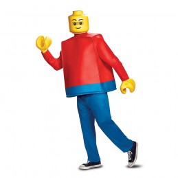 LEGO GUY DELUXE COSTUME, MENS