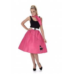 DARK PINK POODLE SKIRT AND...